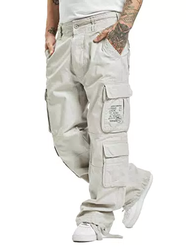 Brandit Pure Vintage Homme Cargo Pantalon - Beige, M
