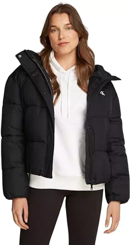 Calvin Klein Veste Matelassée Femme Short à Capuche