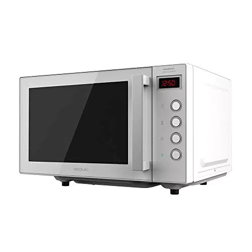 Cecotec Micro-ondes GrandHeat 2300 Flatbed Touch 800 W, 8 fonctions préconfigurées