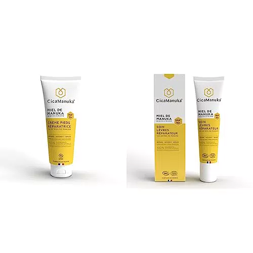 CicaManuka Crème réparatrice au miel de Manuka IAA15+ pour pieds et lèvres