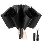 Conlun Parapluie inversé automatique résistant aux intempéries - Idéal pour Noël