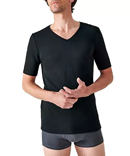 Damart - T-Shirt Col V Maille Classique Thermolactyl pour Homme