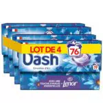 Dash Capsules Lessive 2-en-1, Ultra Nettoyantes et Fraîcheur Longue Durée