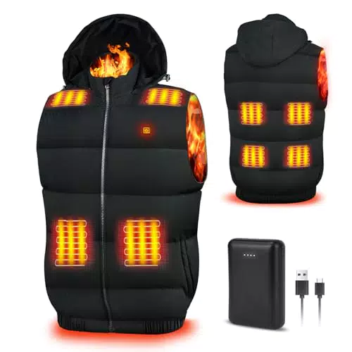 Faxpot Gilet Chauffant Électrique pour Hommes et Femmes, Modèle 806-X