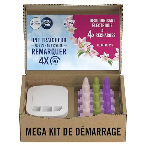 Febreze 3Volution Kit de Démarrage Désodorisant Électrique avec Recharges 80 ML