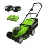 Greenworks Tondeuse à Gazon Sans Fil 48V G24X2LM41K4X pour Pelouses jusqu'à 440m²