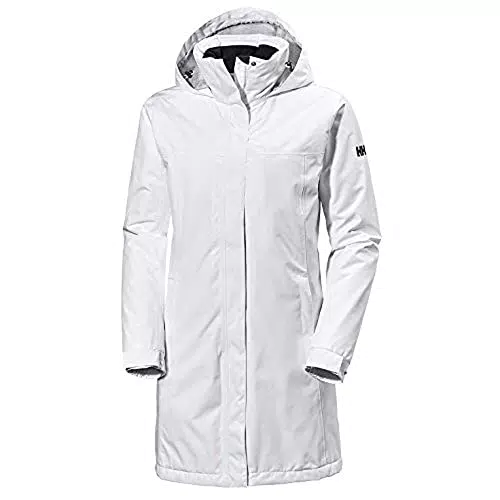 Helly Hansen Femme Veste imperméable, Blanc, M