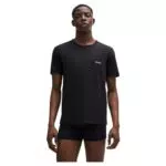 HUGO T-Shirt RN Triplet P en coton avec logo imprimé