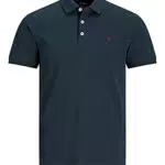 Polo en Maille en Coton JACK & JONES Homme - Style Classique - Marine