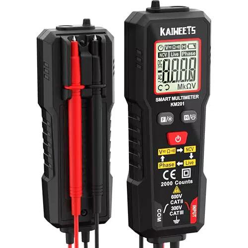 KAIWEETS Multimètre Numérique Professionnel - Testeur Électrique Intelligent