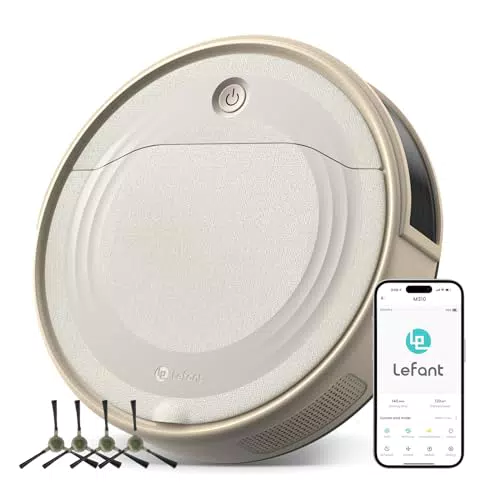 Lefant M310 Aspirateur Robot 4500Pa, Évitement des Obstacles, Contrôle par App/Alexa