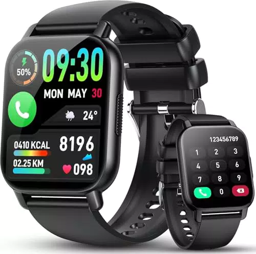 Montre Connectée Bluetooth HD 1.85" - Sport Étanche IP68 avec Cardiofréquencemètre