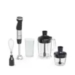 Moulinex Quickchef Pied Mixeur 1000 W, 20 Vitesses, Mode Turbo, Hachoir Compact