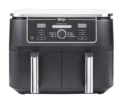 NINJA Foodi MAX Dual Zone Air Fryer 6-en-1 - Friteuse sans huile et déshydratation