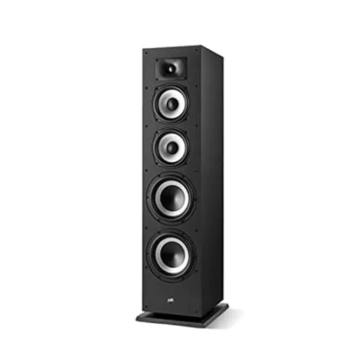Enceinte Colonne Polk Audio Monitor XT70 Haute Résolution pour Hi-Fi et Home Cinéma, Hi-Res certifié, Compatible Dolby Atmos et DTS:X - Noir