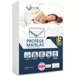 Protège Matelas Dreamzie Imperméable 200x220 cm en Coton Respirant