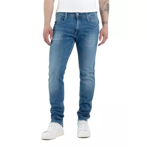 Replay Jeans Anbass Slim-Fit avec Comfort Stretch pour Homme