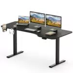 SANODESK Bureau Électrique Réglable en Hauteur avec Fonction Mémoire et Crochet