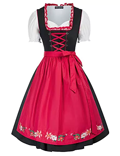 Scarlet Darkness Robe de Costume Dirndl Oktoberfest Modèle SL0063S21
