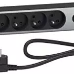 Schneider Electric SC5ST935U1BA Rallonge multiprises 5 Prises avec 2 USB 1,5m