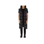 Schott NYC Doudoune Capuche Extra Longue sans Manche 2190MAXV