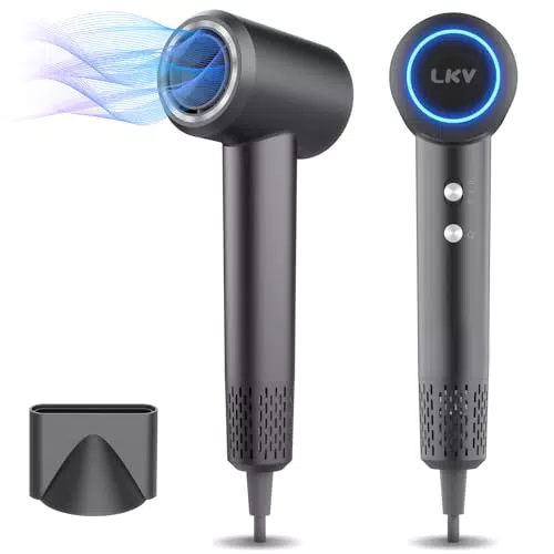 Lonique Sèche-Cheveux Professionnel 200 Millions d'Ions Négatifs, 1500W, Séchage Rapide
