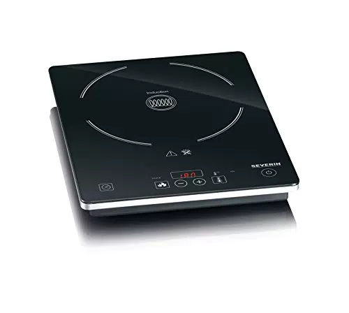 SEVERIN Plaque à induction 2000 W avec thermostat réglable jusqu'à 240°C, KP 1071