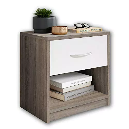 Stella Trading Table de Chevet PEPE avec 1 Tiroir pour Chambre à Coucher