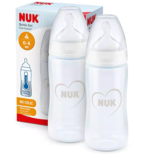 NUK Tétines Perfect Match 0+ mois, Évent anti-coliques, Sans BPA, Silicone