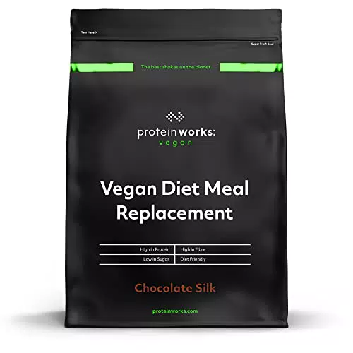 Protein Works Substitut de Repas Vegan Chocolat 100% Végétal Richesse en Vitamines