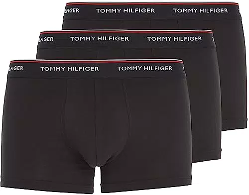 Tommy Hilfiger Boxer Homme Lot de 3 Taille Basse Slip Homme Coton