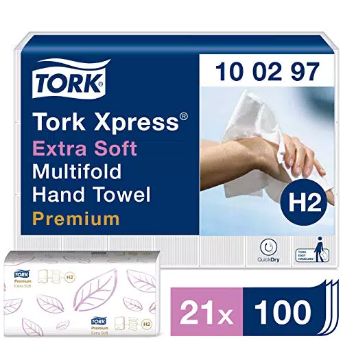 Tork Essuie-mains interfoliés extra doux pliés - Compatible système Tork H2
