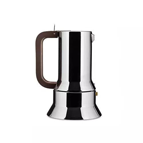 Alessi 9090/6 Cafetière Espresso en Acier Inoxydable 18/10 Compatible Induction