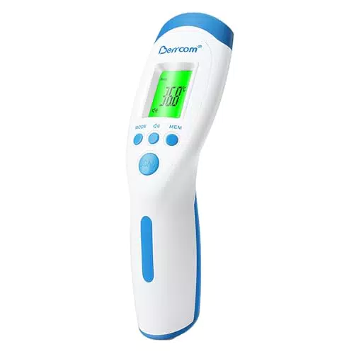 Berrcom Thermomètre Frontal Infrarouge 3 en 1 avec Alarme de Fièvre