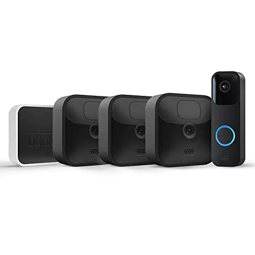 Blink Outdoor Caméra de surveillance HD sans fil, résistante aux intempéries, avec audio bidirectionnel et Alexa intégré