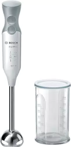 Bosch Mixeur Plongeant ErgoMixx 600 Watts avec Variateur de Vitesse et QuattroBlade