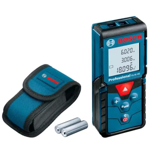 Bosch télémètre laser GLM 40 avec fonction mémoire, portée jusqu'à 40 m
