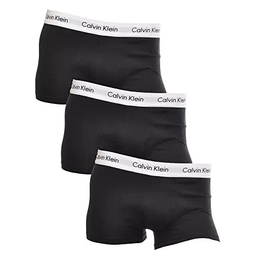 Calvin Klein Boxers Taille Basse en Coton-Élasthanne pour Homme
