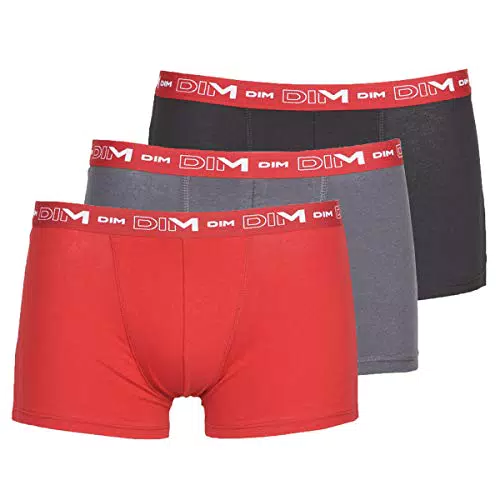 Dim Boxer Homme Coton Stretch Respirant Maintien Optimal x3