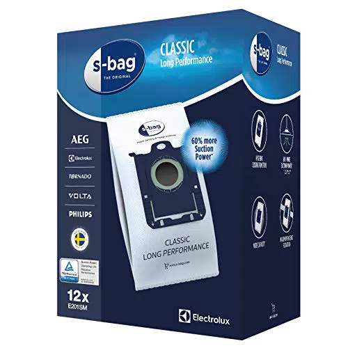Electrolux E201SM Sac Aspirateur S-bag Classic Long Performance, Optimisé pour l'Air