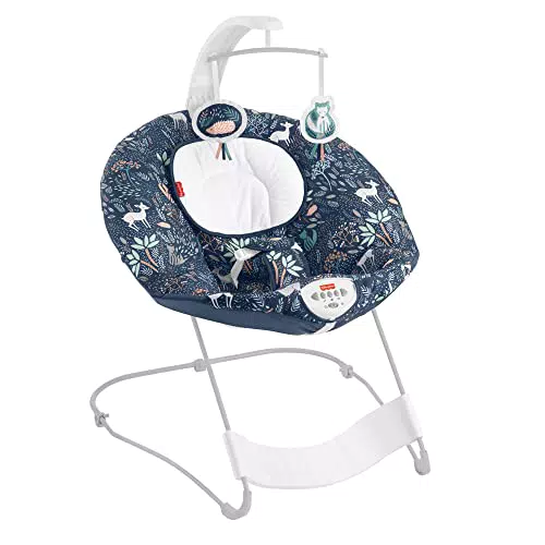Fisher-Price Transat Balancelle HBF25 avec musique et arche de jeu amovible