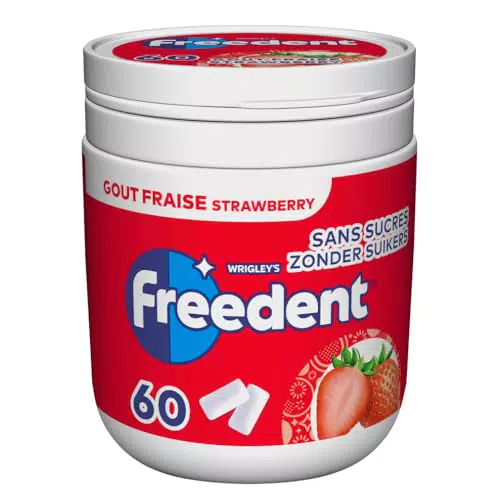 FREEDENT - Chewing-gum sans sucres goût Fraise
