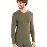 Icebreaker T-Shirt à Manches Longues Col Rond en Laine Mérinos pour Homme