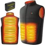 Gilet chauffant, veste chauffante homme avec batterie incluse