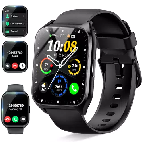 Montre Connectée Smartwatch HD avec Appel Bluetooth et Suivi Sportif