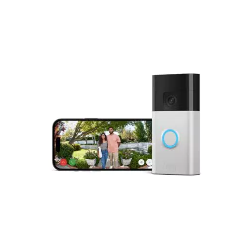Ring Sonnette Vidéo Sans Fil HD - Installation Facile et Essai Gratuit de 30 Jours