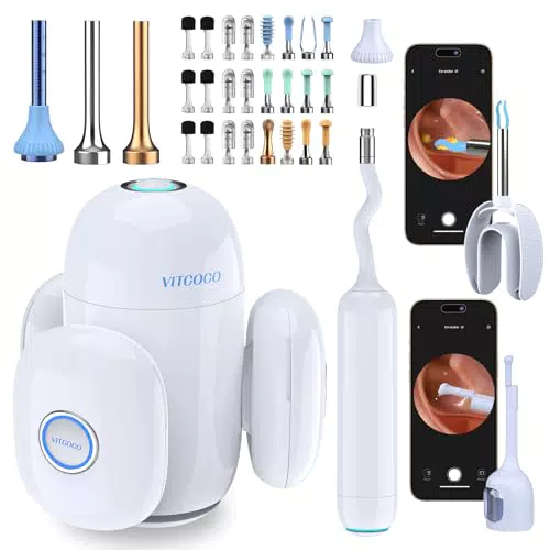 Otoscope Oreille - Kit de nettoyage intelligent pour oreilles sans fil
