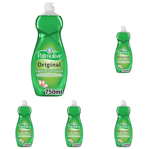 Palmolive Liquide Vaisselle Original à l'Amande Douce, Respectueux de la Peau