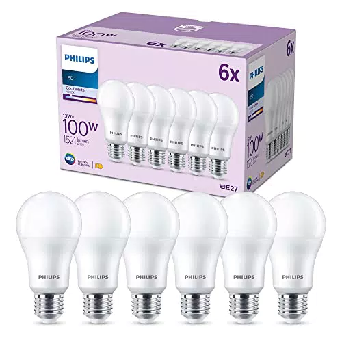 Philips Ampoules LED E27 100W Blanc Froid Non Dimmable