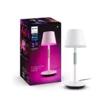 Philips Hue Go - Lampe à poser portable, compatible Bluetooth, fonctionne avec Alexa et Google Assistant